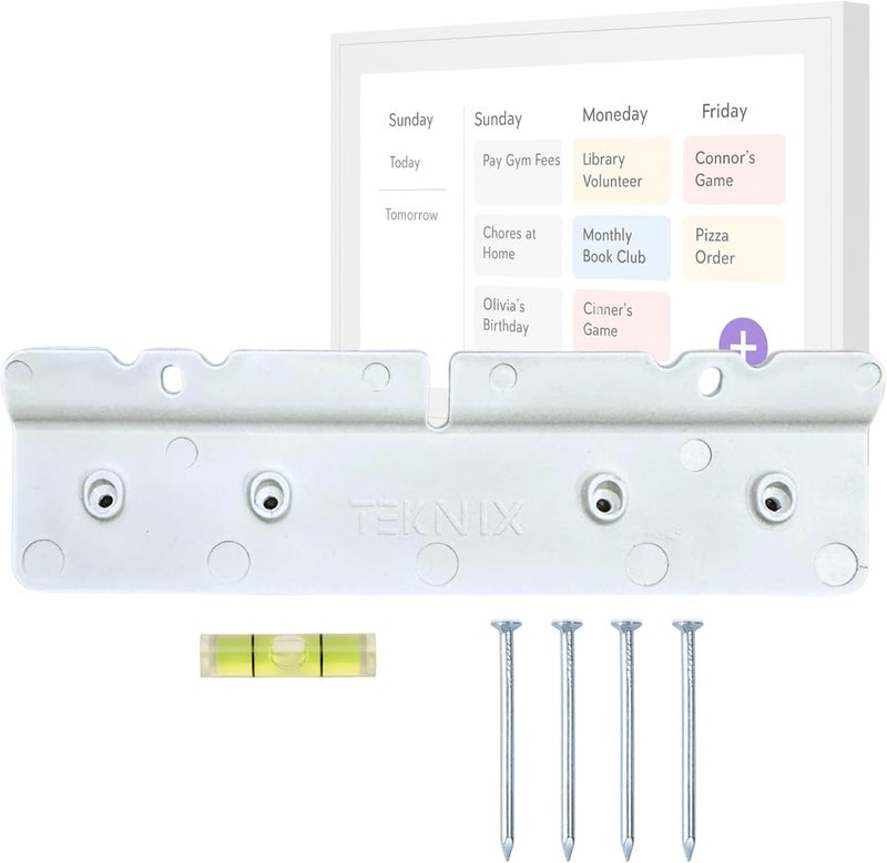 Teknix No-Stud, No-Drill Wall Mount Compatible with Skylight® 15-Inch Calendar - The Original Easy DIY Install, No Anchors or Screws Needed, Damage-Free, Secure Hold, Only Hammer Required, Hardware Included - Image 1